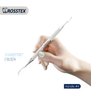 Langer Curette fig. 3/4 with handle no. 4