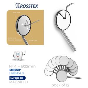 Magnifying Mirror No. 4 magnifying european single side (pack of 12)