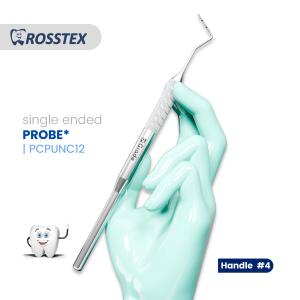 Probe university of north carolina fig. cp-12 with handle no. 4 single ended